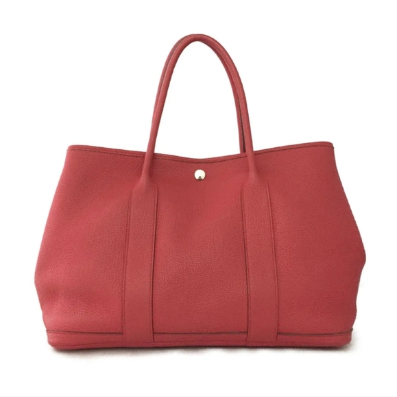 Hermes Garden Party Clemence Leather Handbag - Picture 1 of 11
